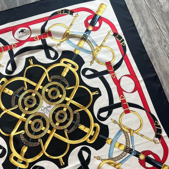 Hermes Eperon D'Or Forever Silk Scarf 90 - Picture 2 of 8